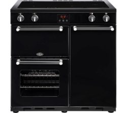 BELLING  Kensington 90 cm Electric Induction Range Cooker - Black & Chrome